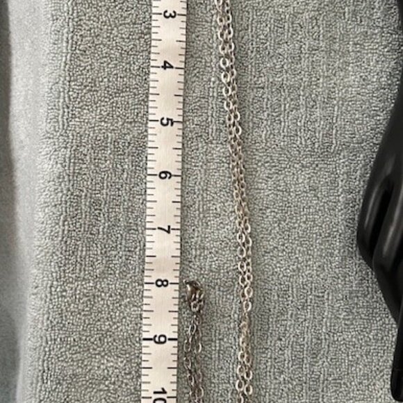 Beautiful Silver Tasseled Statement Necklace - Picture 3 of 3